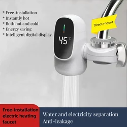 Smart Home Electric Water Heater Tap Instant Hot Water Faucet Heater Cold Heating Faucet Tankless Instantaneous Water Heater