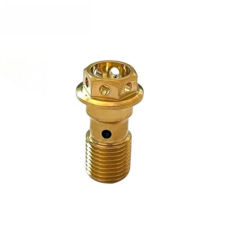 Titan M10 Metrischer Banjo-Schraubverschluss für Bremsleitungsadapter passend für Hauptzylinder, Bremssattel, Kupplungssystem – Ti-Schrauben – Detail 2