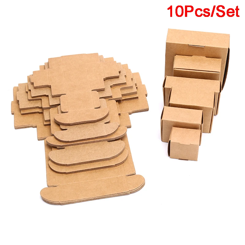 

HOT!10Pcs/Set Kraft Cardboard Packing Gift Box Handmade Soap Candy For Wedding Decorations Event Party Supplies handicraft box