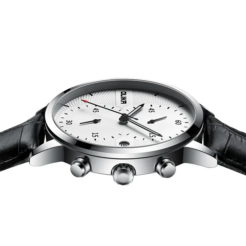 2025 ساعة رجالية كاجوال كبيرة الحجم مع تقويم مضيء ساعة كوارتز متعددة الوظائف كرونوغراف مقاومة للماء ساعة رجالي