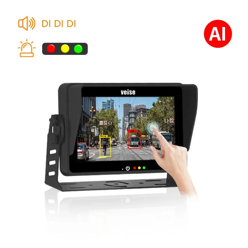 AI Pedestrian Detection Early Warning Rear view Camera System for forklift Car Reversing Aid Reverse Camera