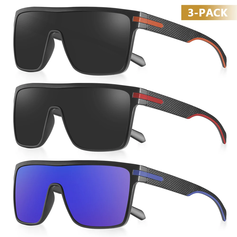 CRIXALIS Mode Gepolariseerde Zonnebril Voor Mannen Vierkante Oversized Anti Glare Driver Spiegel Zonnebril Vrouwen UV400 Bril Mannelijke