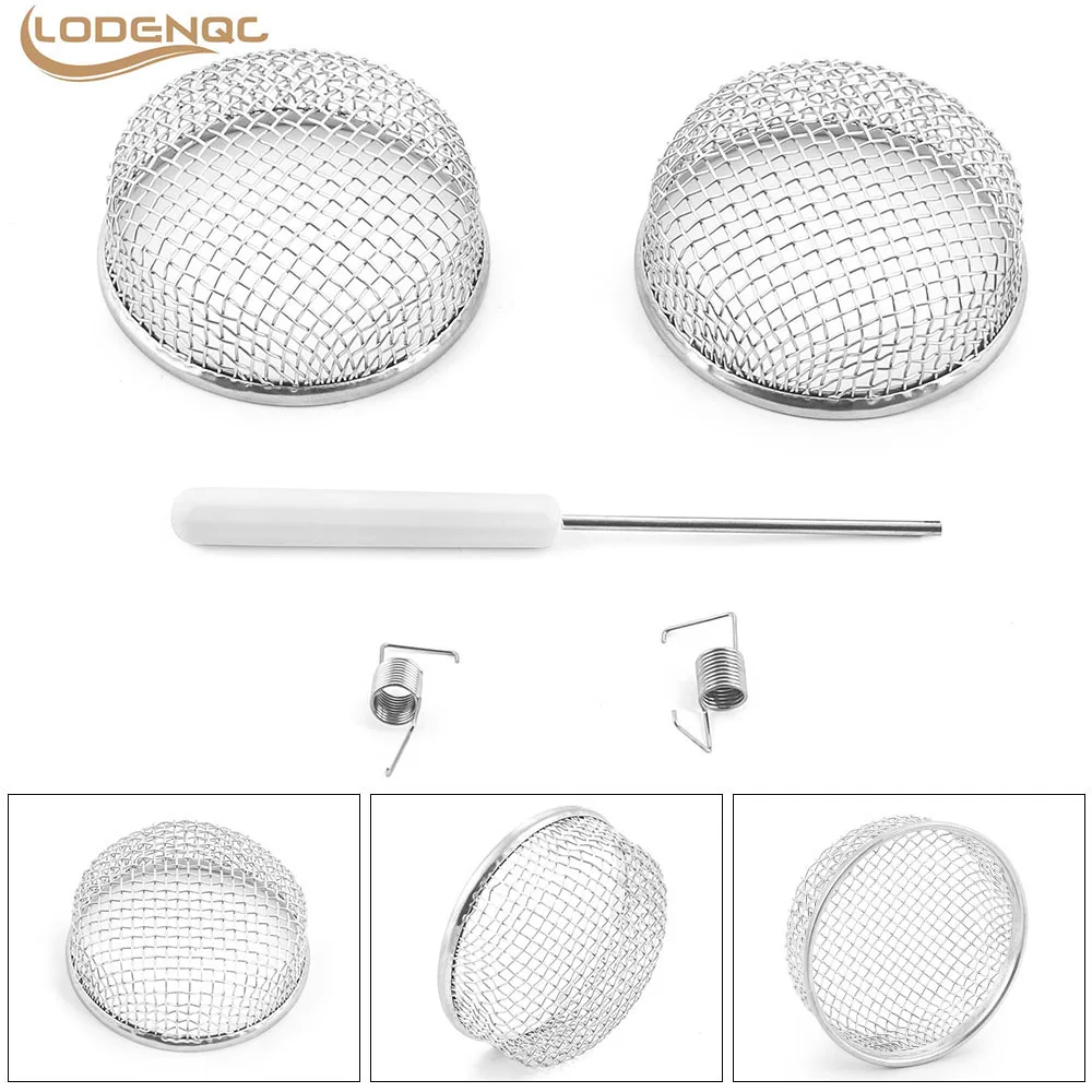 2 Pack Flying Insect Screen RV Furnace Vent Screen RV Water Heater Vent Cover 2.8‘’ Stainless Steel Mesh with Installation Tool