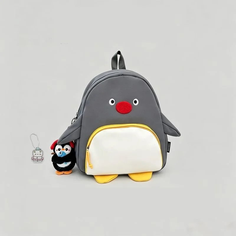 Cute Pingu 3d Penguin Shaped Backpack - Water Resistant Nylon Daypack, Lightweight 13 Inch Laptop Bag, Kawaii School Bag For Wom