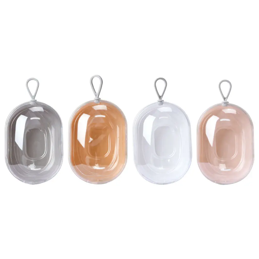 4Pcs Premium Makeup Sponge Holder Set Elegant Compact Beauty Egg Box for Hygienic Storage Travel Friendly Sponge view 6