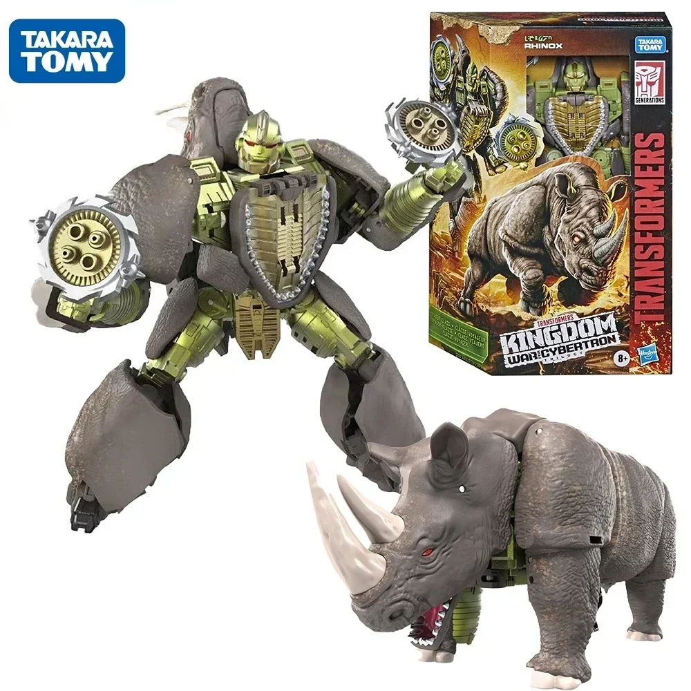 

In Stock Transformation Toy Kingdom Series War for Cybertron Rhino Warrior Voyager 18cm Action Figure Toy Collectible Gift