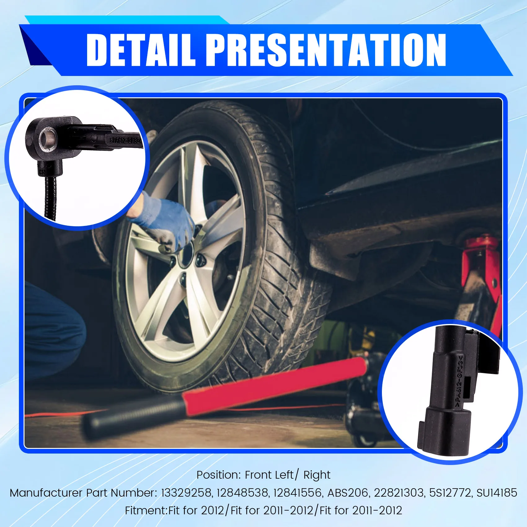 

Прецизионный датчик скорости переднего левого/правого колеса ABS 13329258 12848538 12841556 для Buick Verano 2012 Cruze Volt 2011-12