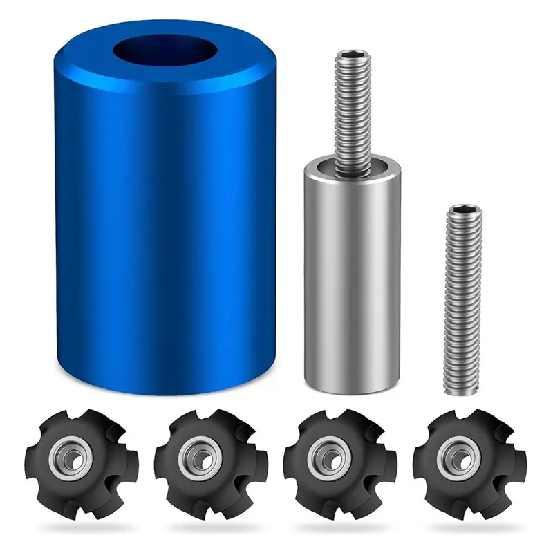 

B06C-Профессиональный инструмент для установки звездообразной гайки вилки велосипеда 28,6 мм для безрезьбовых вилочных трубок - Полный комплект для установки звездообразной гайки