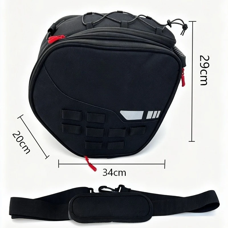 15L outdoor riding motorcycle fuel tank bag, tail rack luggage bag, can be crossed two-in-one backpack