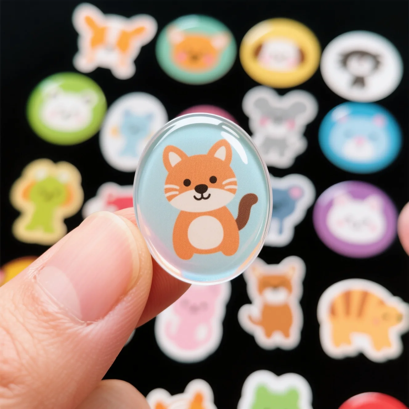 Dome Sticker With A Strong, Aggressive Adhesive For Challenging Surfaces