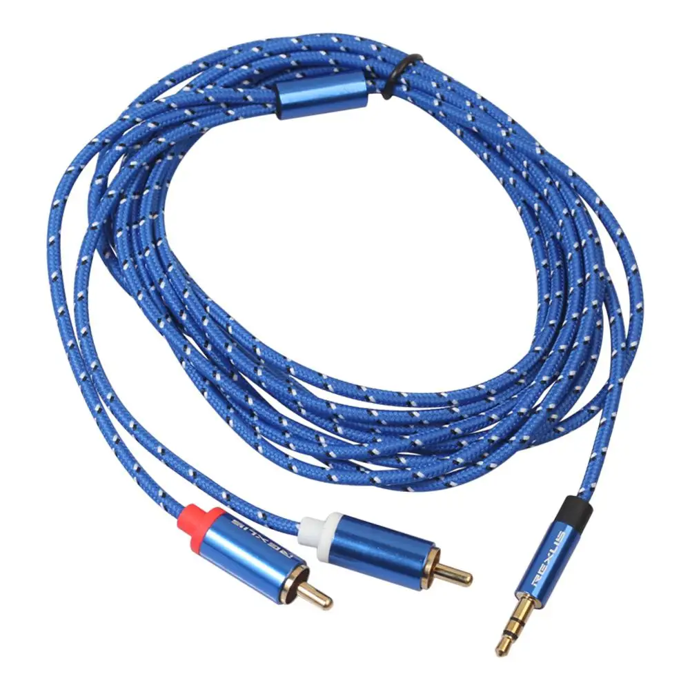 Audio Cable Versatile Tangle-free Quality Sound High-quality Audio Splitter Premium Audio Cable Braided Durable Gold-plated Rca