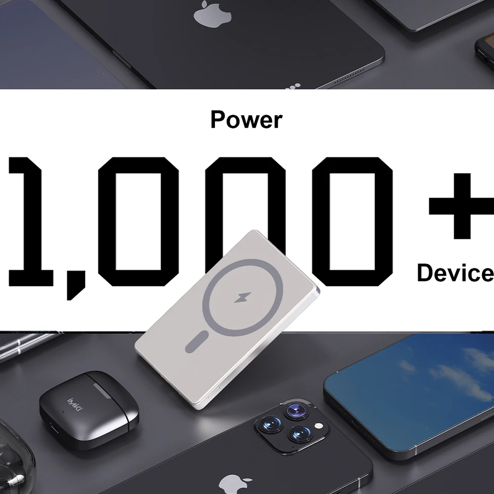 ASTRAUX 10000mAh بنك الطاقة المغناطيسي شاحن لاسلكي سريع لحزمة البطارية المساعدة المحمولة Magsafe آيفون هواوي سامسونج