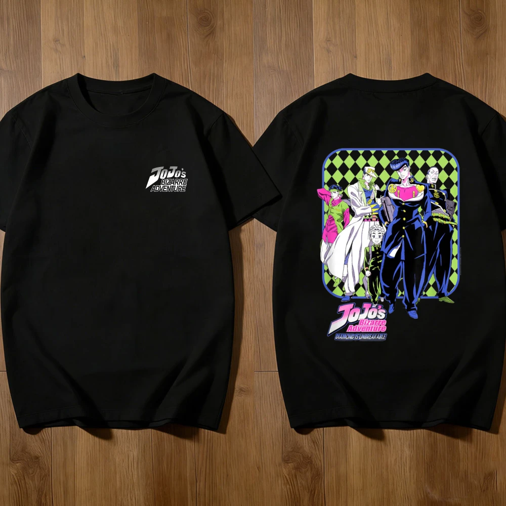 Japanese Sell Like Hot Cakes Shirts Bizarre Adventure Part 3 DIO & The World Illustration T-Shirt Summer Cotton Tee Women Men