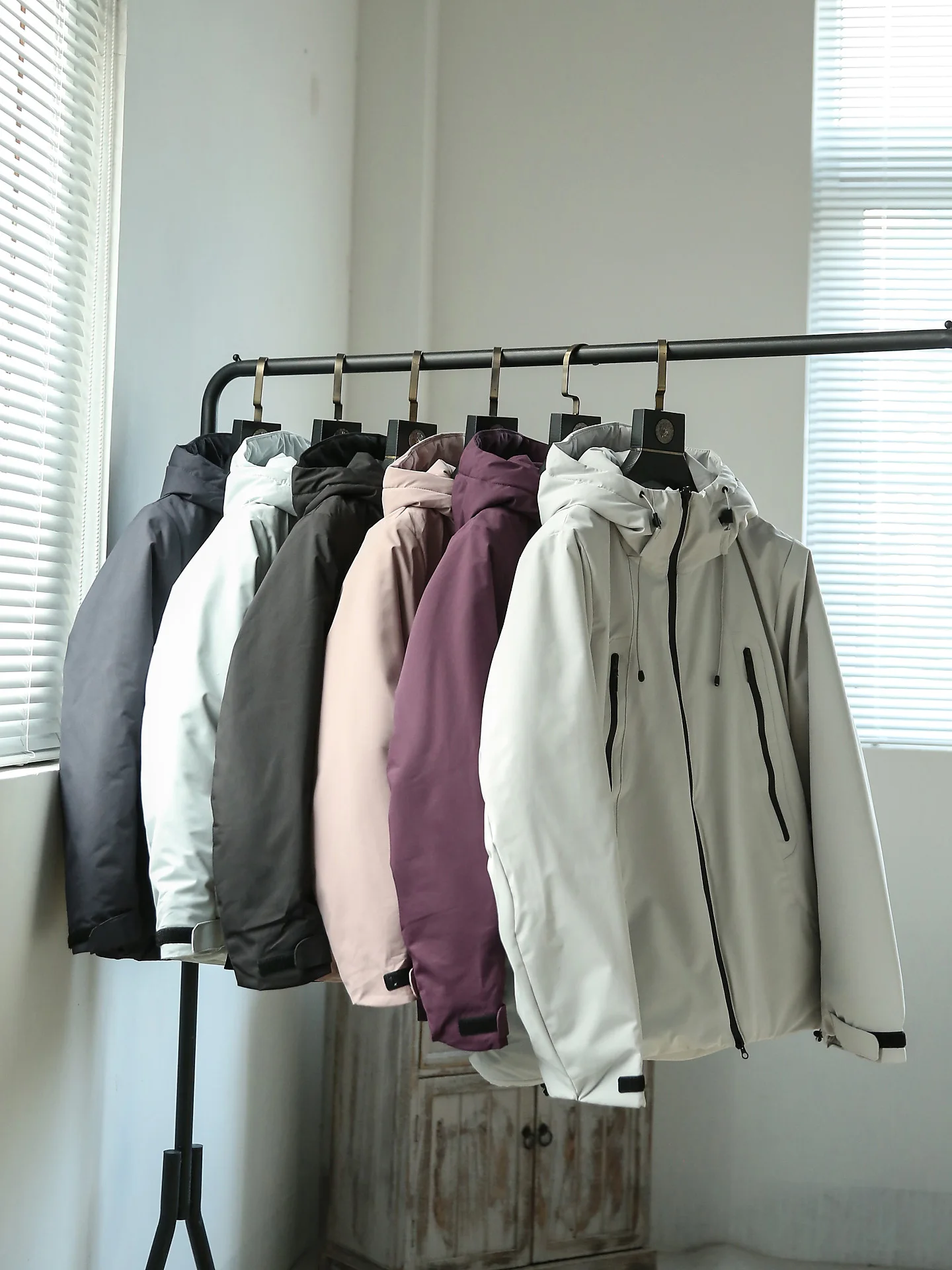 

Winter Outdoor Tech Warm Men's Windproof Water-resistant Casual Cotton Jaet Coat Couple Sle Stand Fit Zipper Closure P...