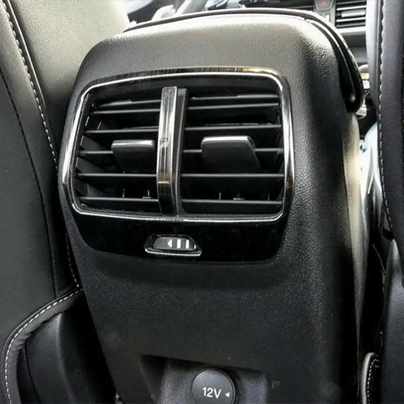 

BJMYCYY for ford focus MK4 2019 2PCS/SET Stainless steel decorative frame the air conditioner in the rear outlet of the car