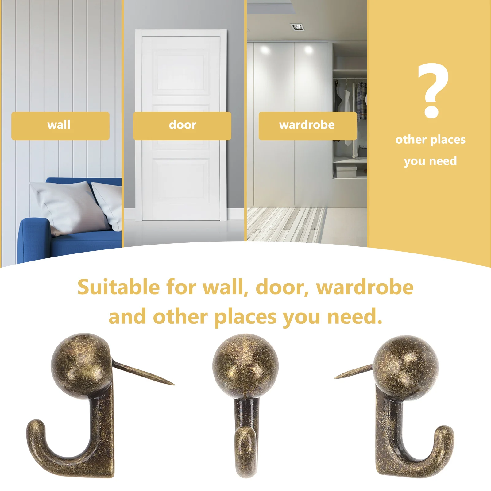 30 pezzi ganci per puntine in metallo per foto da parete puntine da disegno appese puntine decorative per bacheca in sughero puntine da disegno puntine da disegno