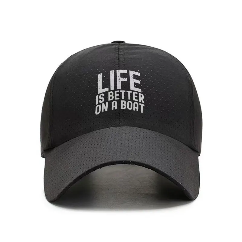 Life Is Better on a Boat Quick Dry Baseball Cap Adult Casual Hat