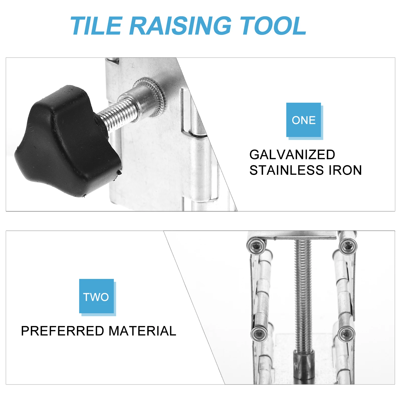 

Stainless Steel Leveling System Floor Leveling Tool Durable Ceramic Tile Regulator Balcony Kitchen Living Room Bedroom Tile