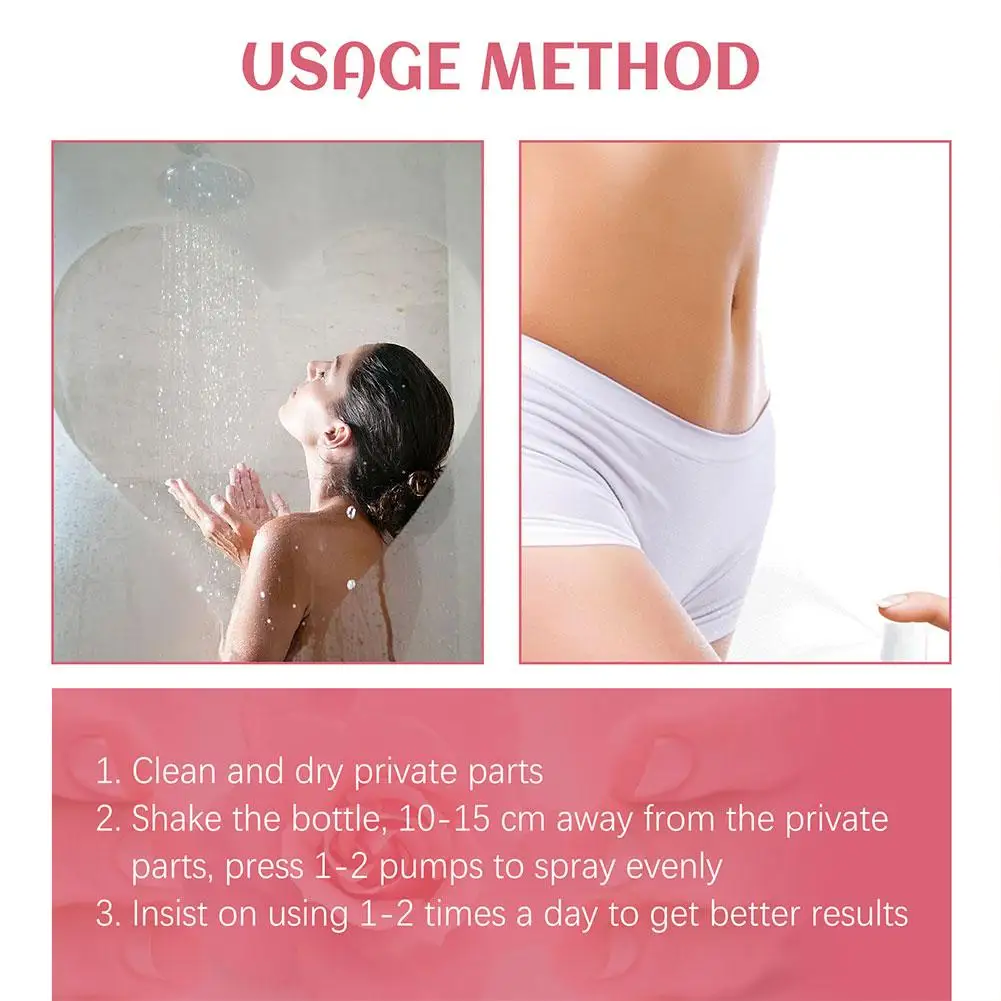 Новый женский спрей Частные части спрей уменьшает запах увлажняющий Вагинальный Уход Интимная часть Женский вагинальный дезодорант спрей 20 мл