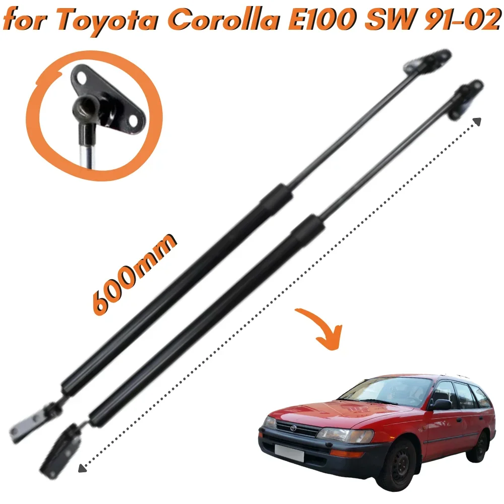 Qty(2) Trunk Struts for Toyota Corolla E100 Station Wagon 1991-2002 600mm Rear Tailgate Boot Lift Supports Gas Springs Shocks