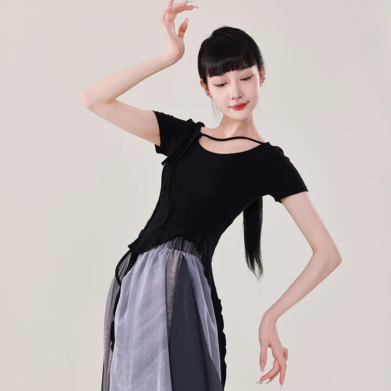 

Dance Suit Practice Suit Female Teacher Summer New Slim Irregular Advanced Modern Dance