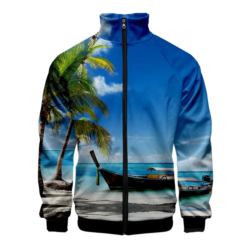 

Coats Coconut Tree Beach Shell Hoodies MenWomen Hoodie Sweatshirt Mens Ocean Sky Beautiful Seaside View Sweet Hoody Jacket