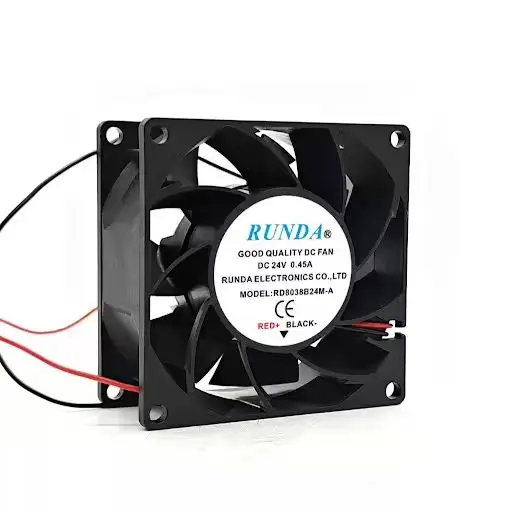 SLIDER RD8038B24M-A DC 24V 0.45A 8038 Ball Bearing Cooling Fan 80x80x38mm High Airflow Brushless Industrial Inverter Cooler