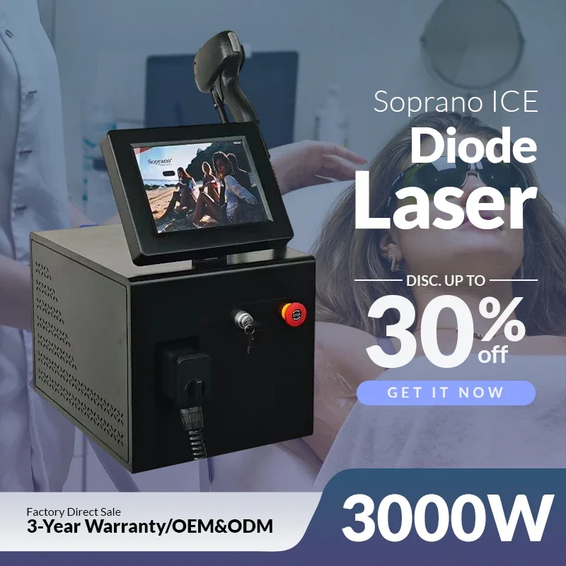 

SHR 3000 Вт полупроводниковый лазерный аппарат для удаления волос высокой мощности, постоянное безболезненное удаление волос для домашних салонов красоты