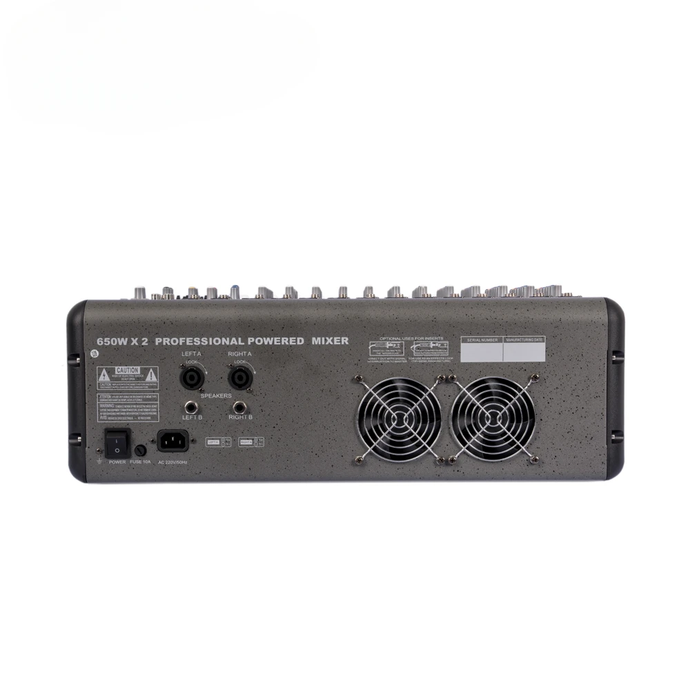 12 Kanaals Audio Power Mixer 1300W Versterker Sound Mixer Effect Professionele Digitale Echo Mixer Eindversterker