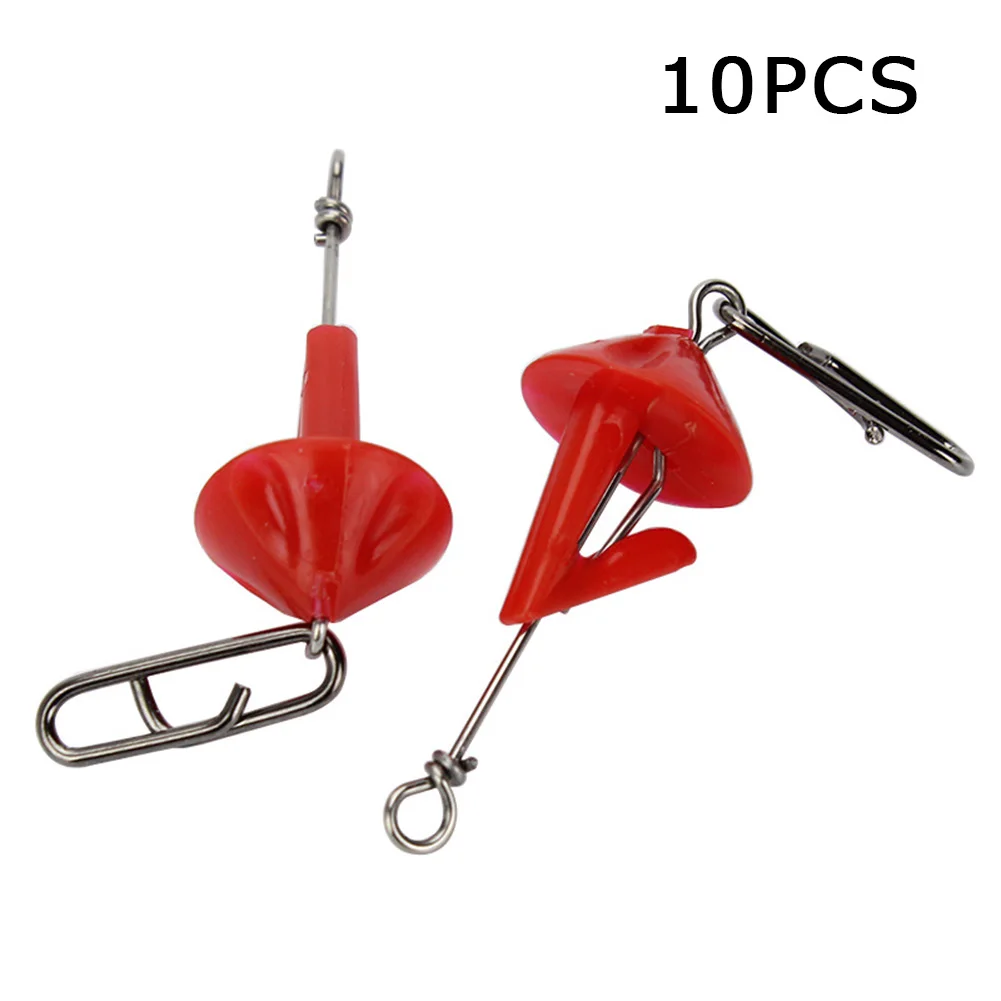 

10pcs Fishing Hook Remover Breakaway Style Shields Bait Clip Impact Quick Release Cod Bass Beach Rig Terminal Tackle Accessories