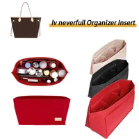 Inserto organizador de bolso para bolsos, organizador de bolsa de fieltro para bolso y bolso, inserto organizador de bolso de mano, para lv neverfull