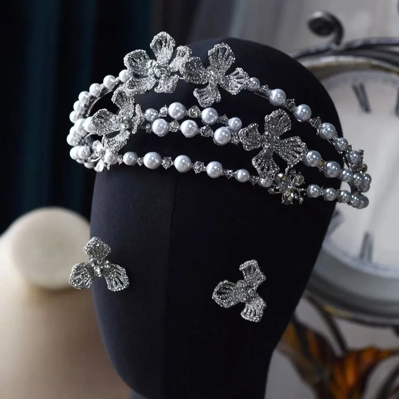 

Elegant Multi-Layer Crystal Tiara Bridal Headband for Wedding Prom - Stunning Hair Accessory Headpieces