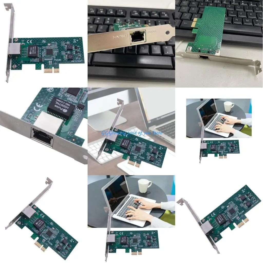 

H9EB 82574 Gigabit Ethernet Card 1000Mbps PCIExpress to RJ45 LAN Networking Card