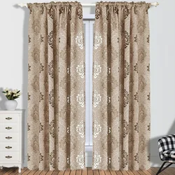 1PC NAPEARL Europese stijl jacquard gordijnstoffen voor raam balkon woonkamer grijze woonkamerbehandelingen allemaal match