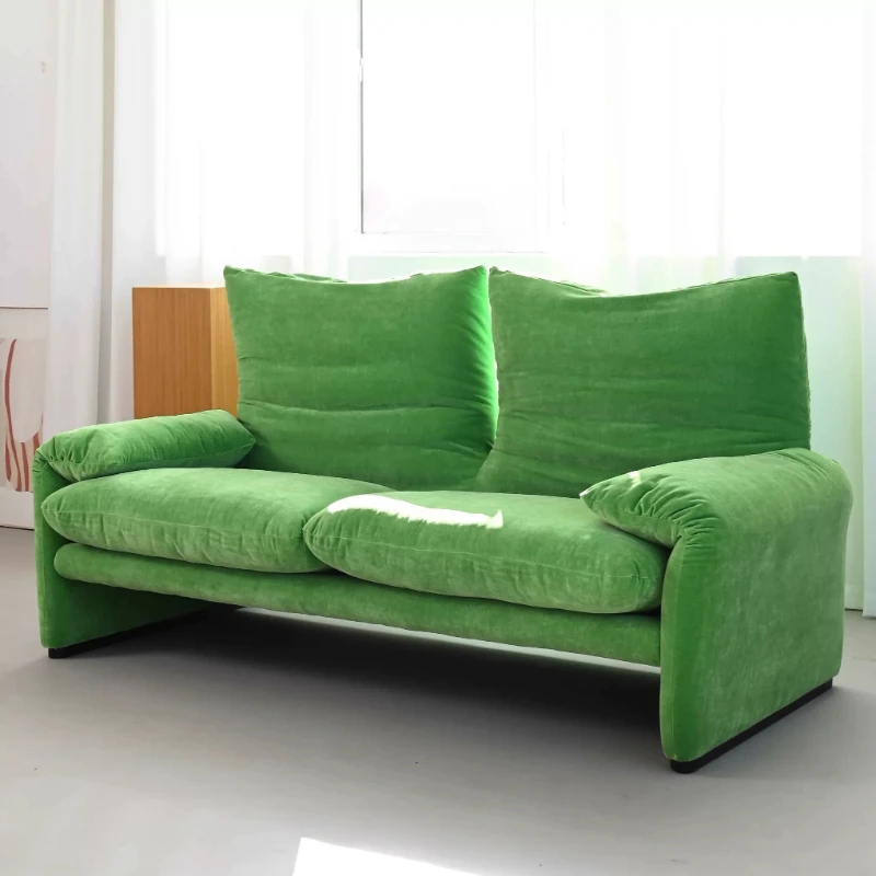 Sofa Green Purple Chenier French Vintage Folding Ear Sofa