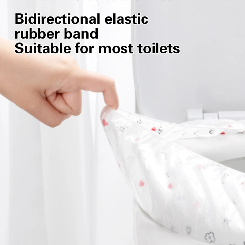 1/10/20 buah penutup kursi Toilet sekali pakai Biodegradable alas Toilet perjalanan berkemah Hotel kamar mandi aksesori bantalan kertas Toilet