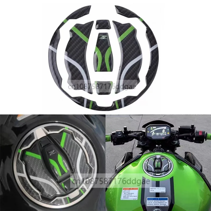 

Motorcycle Fuel Gas Tank Cap Cover Pad Protector Decals Stickers New Ver650 1000 Bright For Kawasaki Z900 Z400 Z650 X300