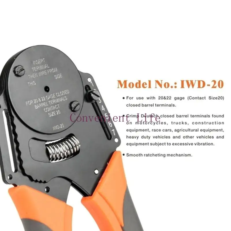 

L1EE Efficient Closed Crimper Crimpings Plier Tool 4 Way Indent 8Impressions Type