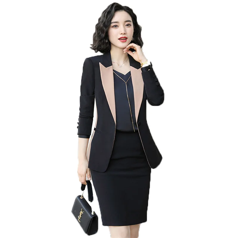 

Formal Uniform Designs Pantsuits with Pants and Jackets Coat Ladies Office Professional OL Autumn Winter Blazers Pantsuits