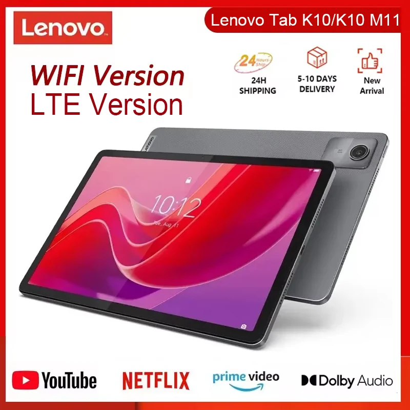 Global Rom Lenovo Tab K10 M11 Wifi/LTE MTK Helio G88 Zhaoyang متعدد اللغات 10.95 بوصة 90 هرتز 400nits التعرف على الوجه 7040 مللي أمبير في الساعة #1