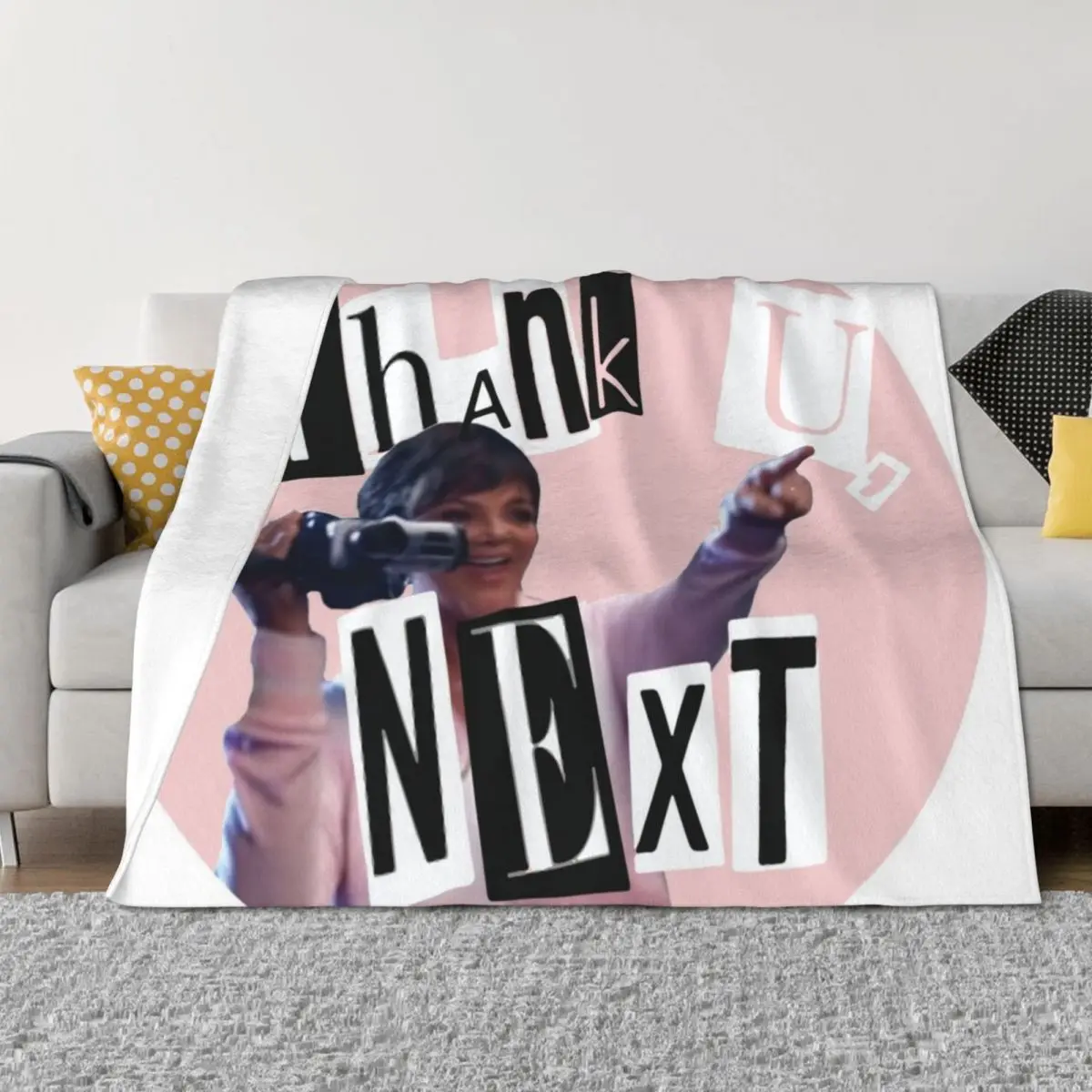 

Thank u next kris Throw Blanket Flannels Luxury blankets ands Blankets