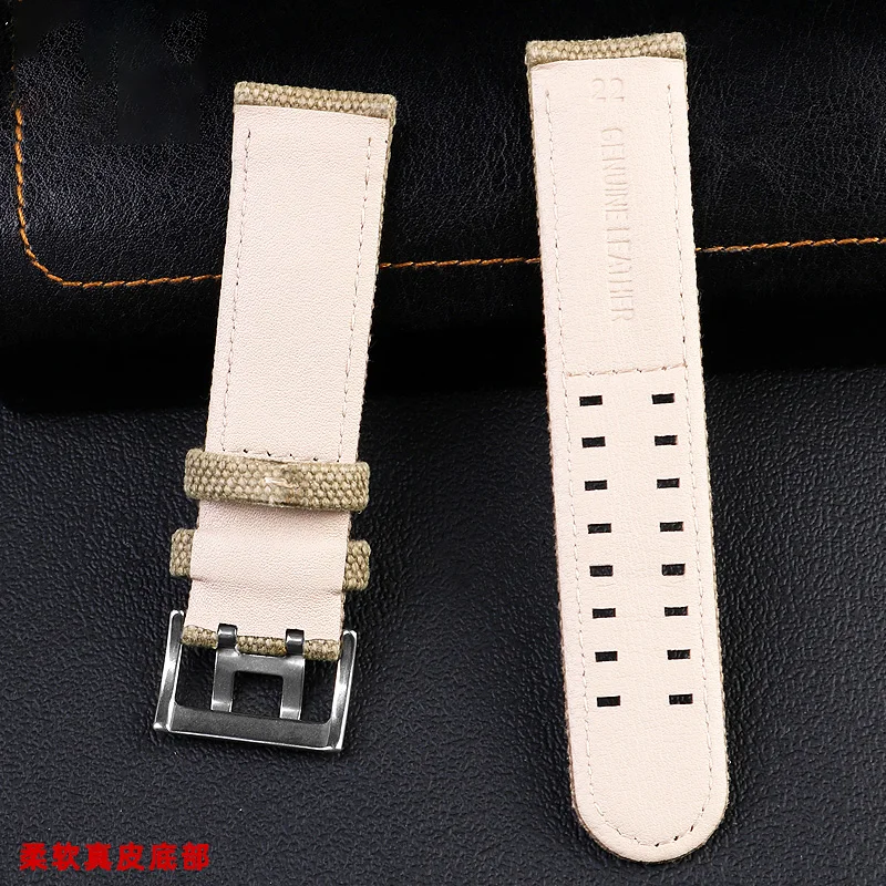 Breathable Canvas Watch Strap For Hamilton Khaki Field H69439363 H68201963 H70305993 Nylon Band 20mm 22mm Waterproof Bottom Men