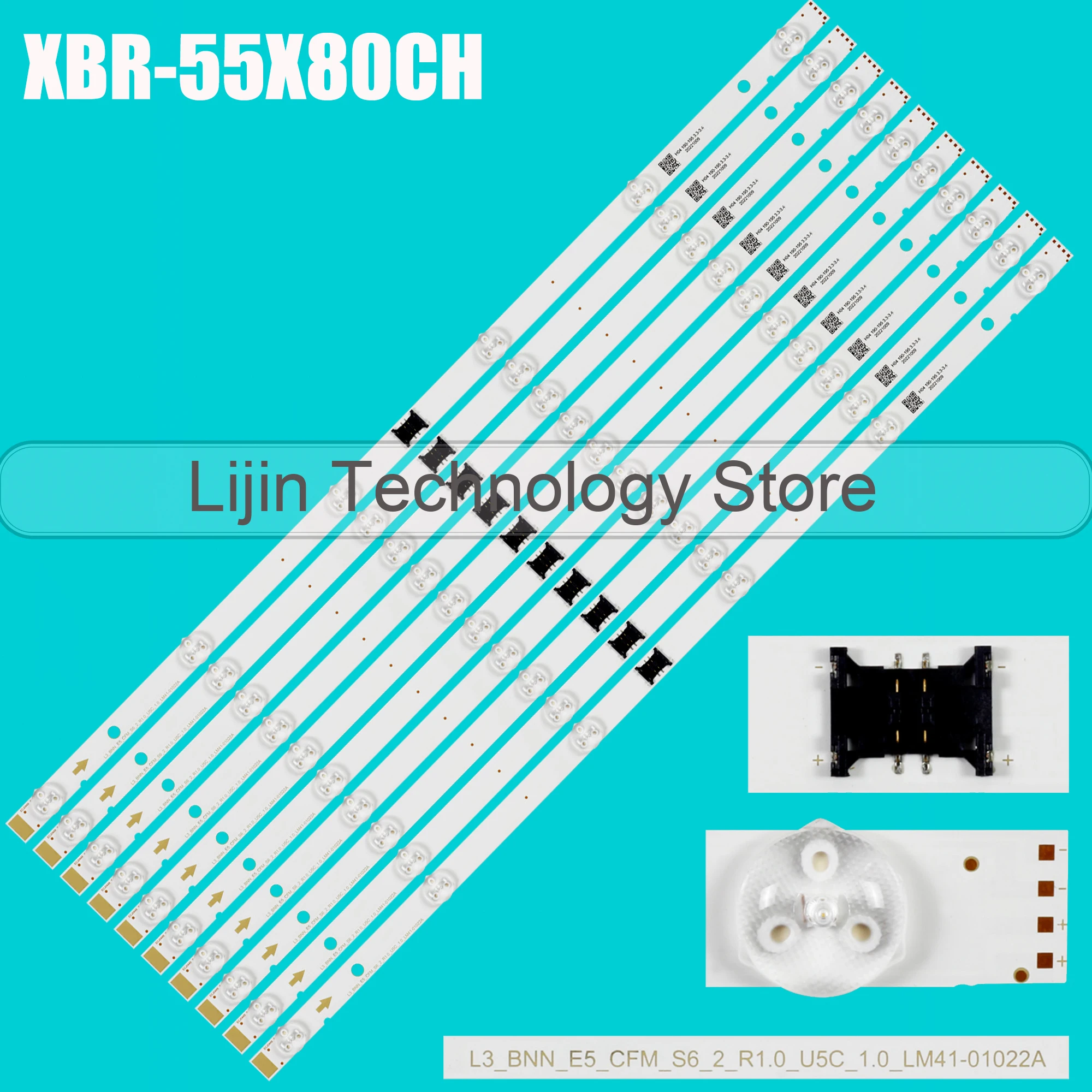 

LED Backlight strip for KD-55X80J KD-55XH8077 XBR-55X800H KD-55X80CJ L3_PHN_LYX_E5_CFM_S6_2_R1.0_UA5_LM41-01056A