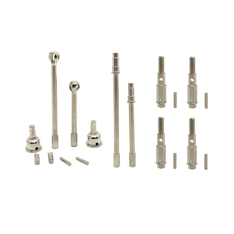 Metal Front Rear Wheel Axle Shaft Upgrade Parts For MJX H12Y H12Y Plus H12P RC Car Replacement Accessories