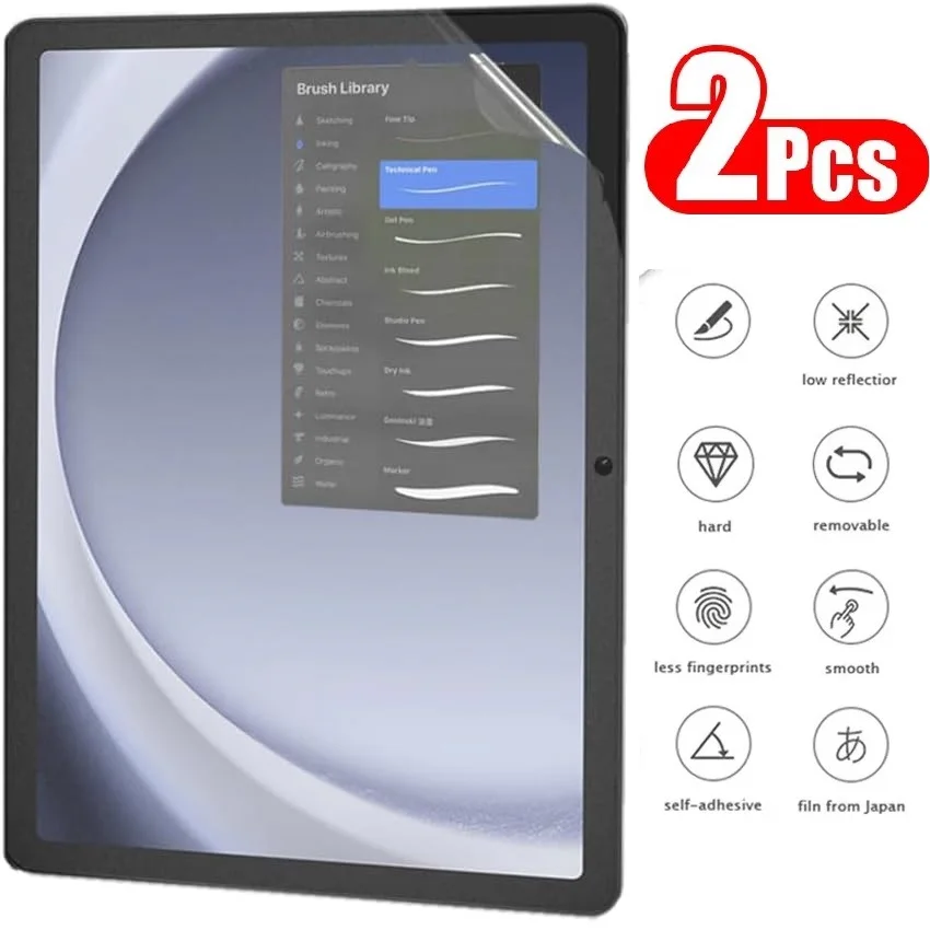 

2 шт. защитных пленок с эффектом бумаги для Samsung Galaxy Tab S8 S9 S7 Plus S6 Lite, пленка для Galaxy Tab S7 S9 Fe, без стекла