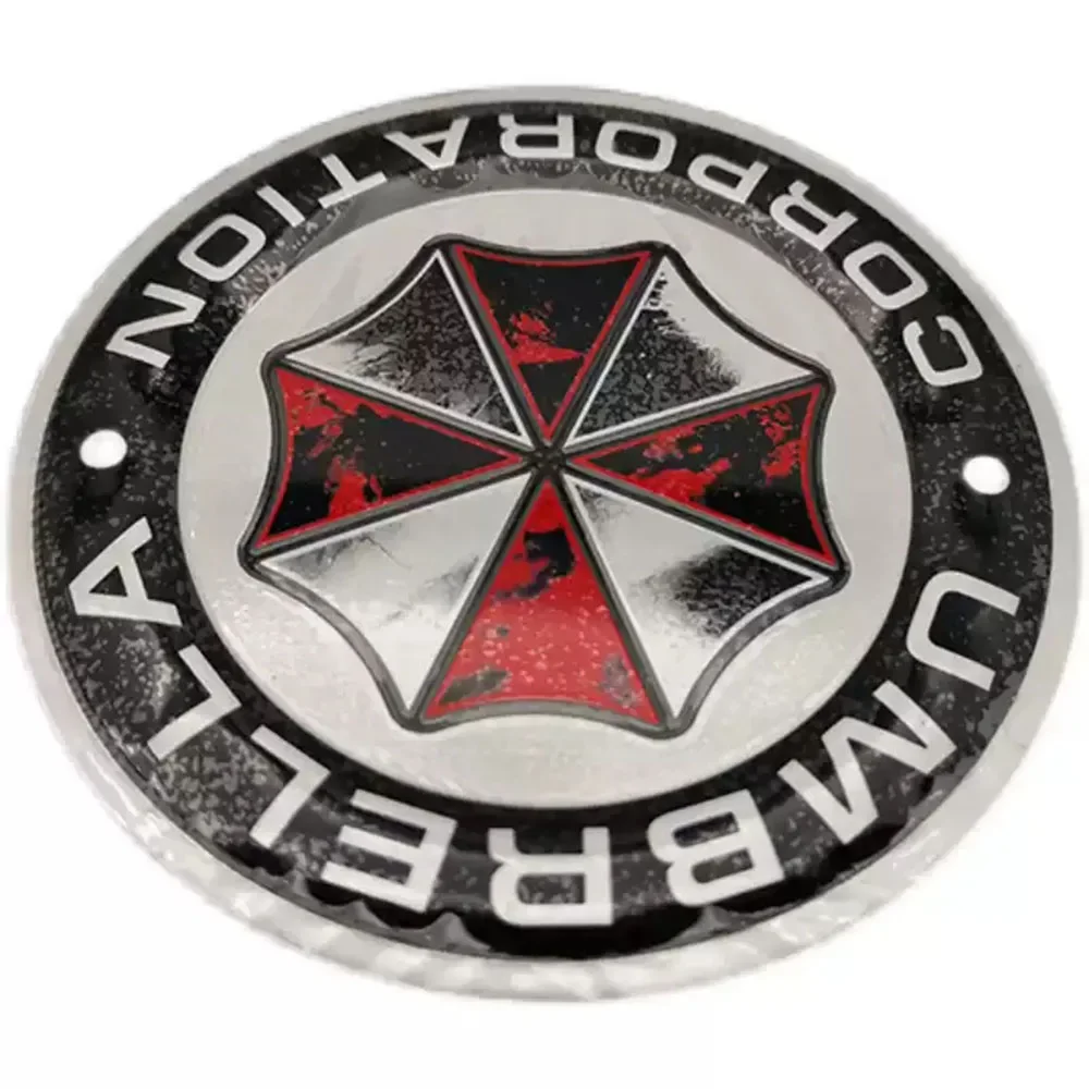 دراجة نارية العادم الأنابيب تعديل الملحقات المقيم الشر مظلة معدنية الألومنيوم التسمية ملصق مائي امتصاص الصدمات ملصقات ديكور لتزيين الغرف #6