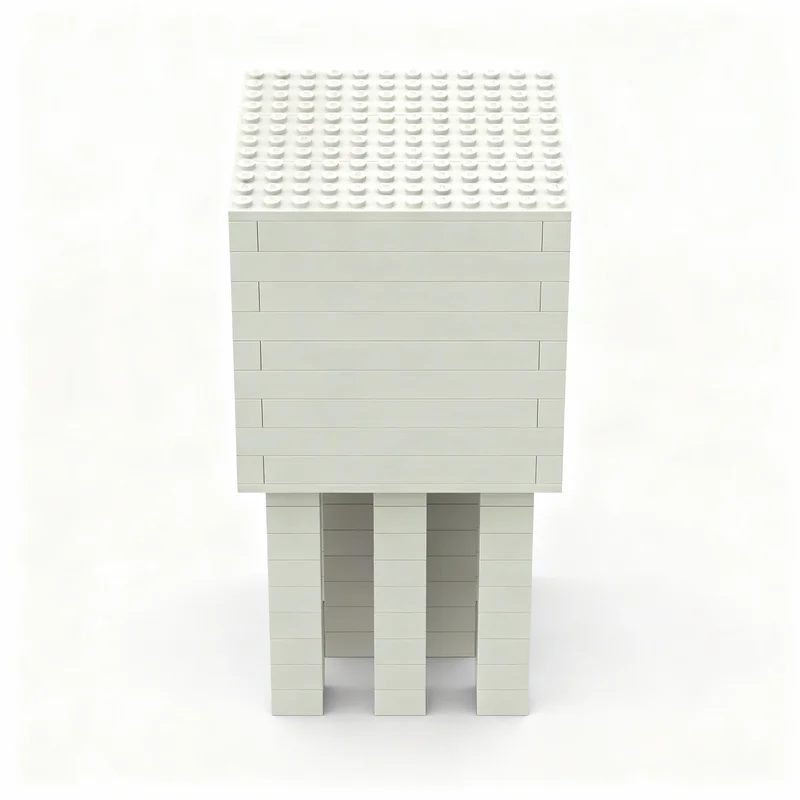 155pcs MOC Computer Game Style Ghast Model Building Blocks Christmas Gift Toy Construction 3D Brick Collection Craft Assemble