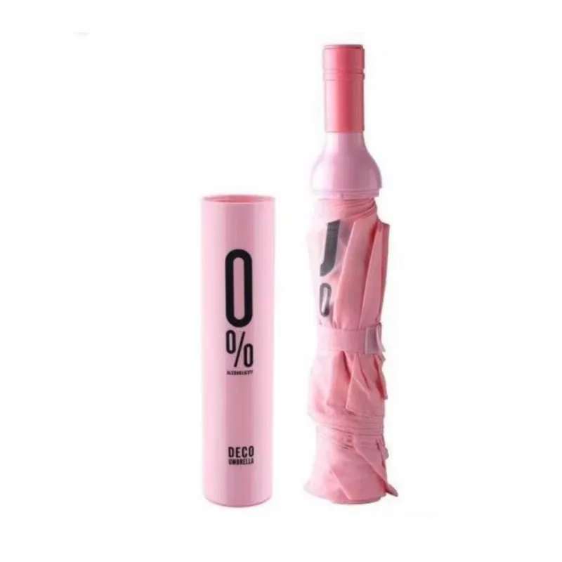 Bottle Umbrella Fashion Umbrellas Wine Bottle Umbrella 3-Folding Umbrella Fashion Creative Styles for Choosing