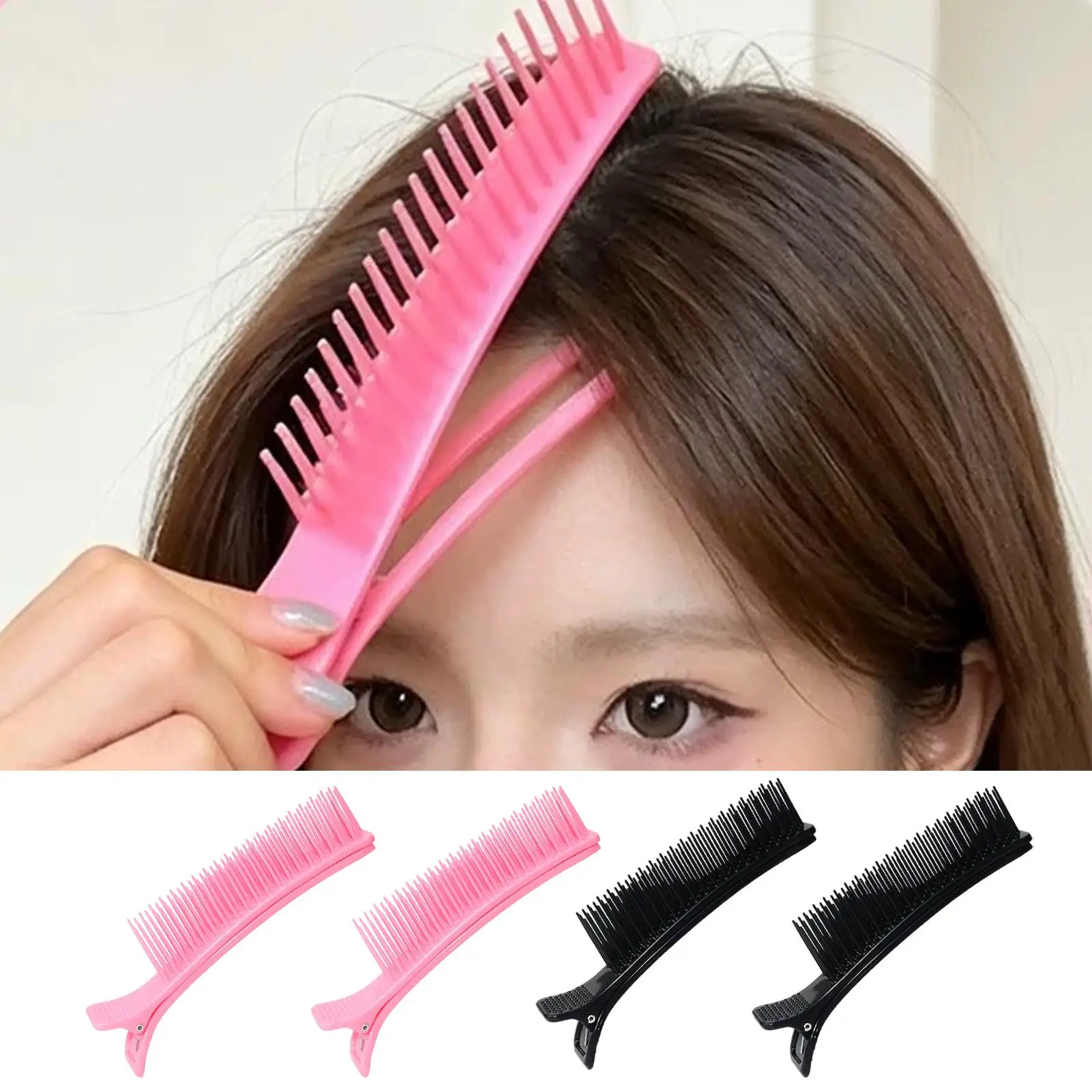 Root Volume Hair Clips 4PCS Duckbill Comb Styling Clips Bang Lift Hair Sectioning Pins Anti Slip Hairdressing Tools