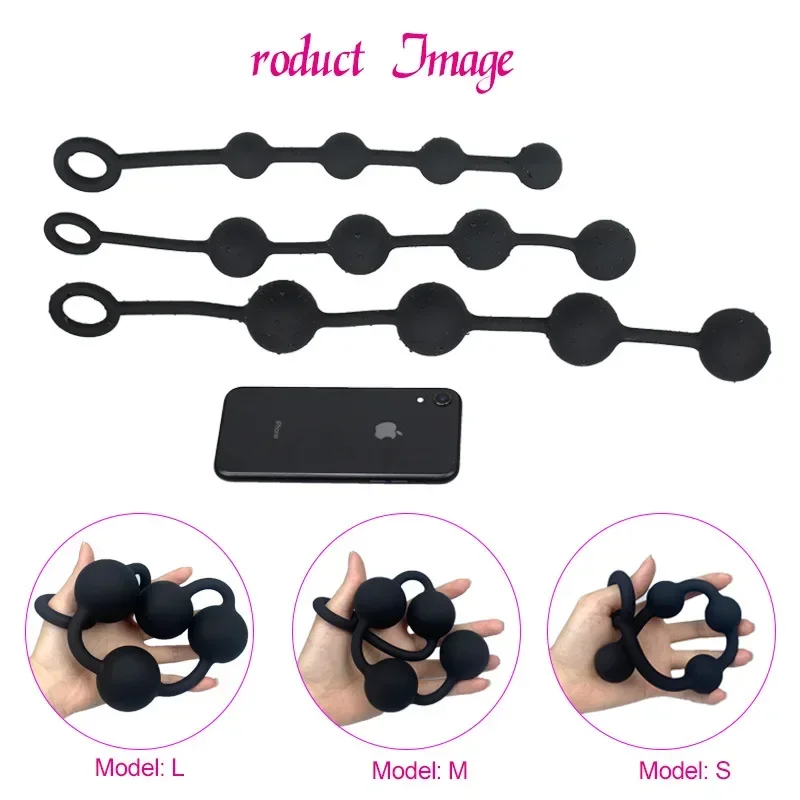 new anal plug buttplug silicone anal balls sex toys for adults erotic toy big butt plug anal beads plugs dilator but plug sextoy - Image 4